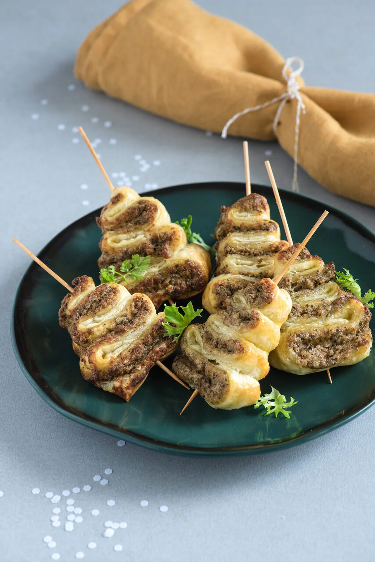 Petits sapins feuilletés à la sardine