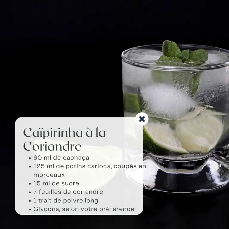 Caipirinha à la Coriandre