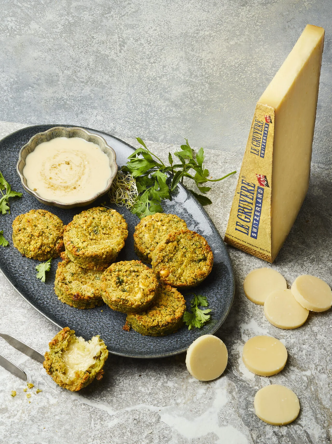 Falafel aux pois chiche et au gruyère