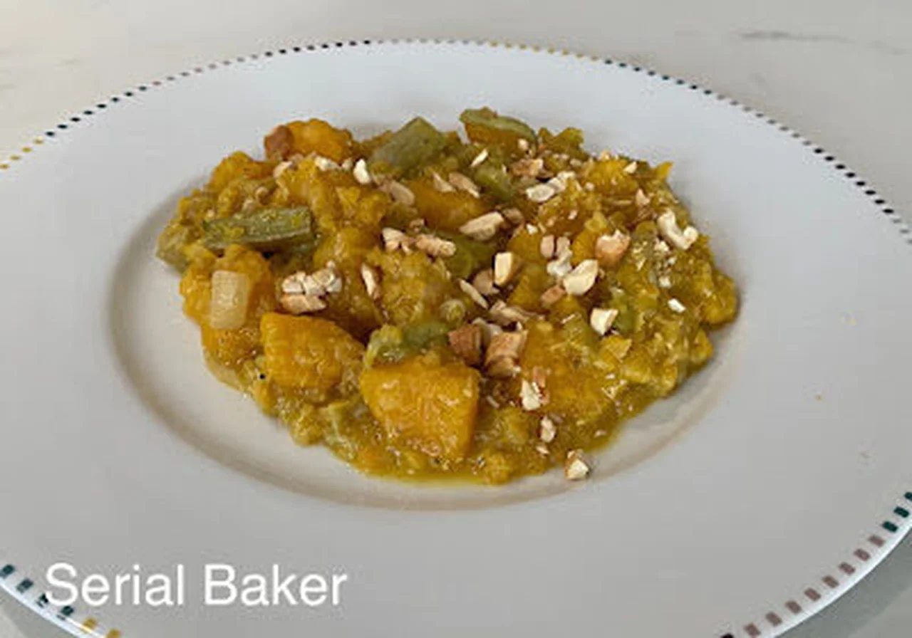 Curry butternut rhubarbe