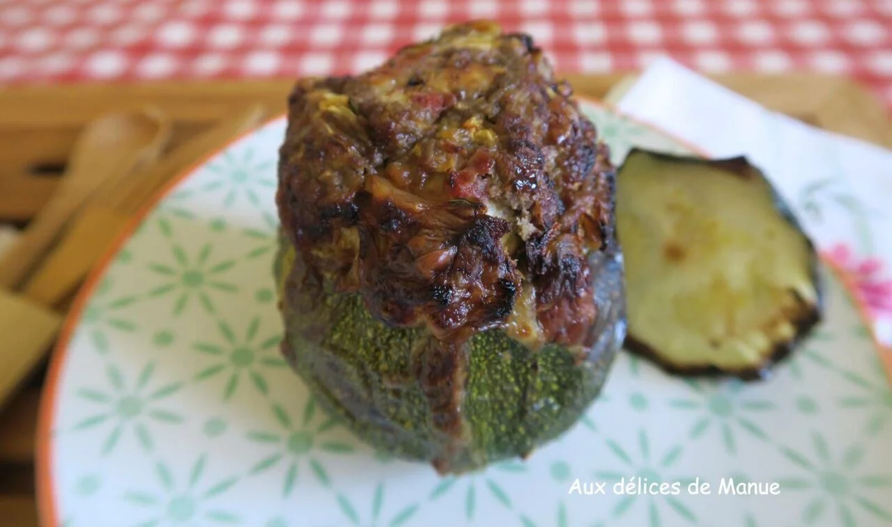 Courgette ronde farcie au boeuf et tomme de Savoie