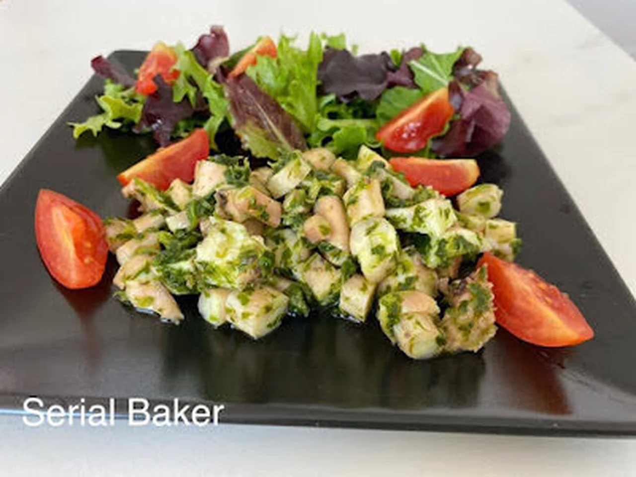 Salade de poulpe au zhug