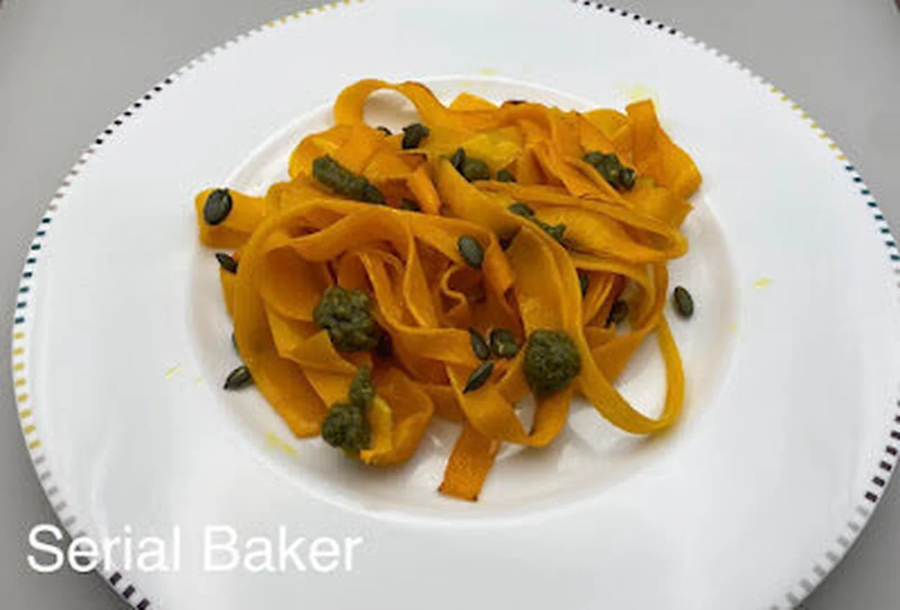 Tagliatelles de butternut au pesto