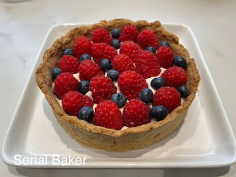 Tarte fruits rouges et verveine