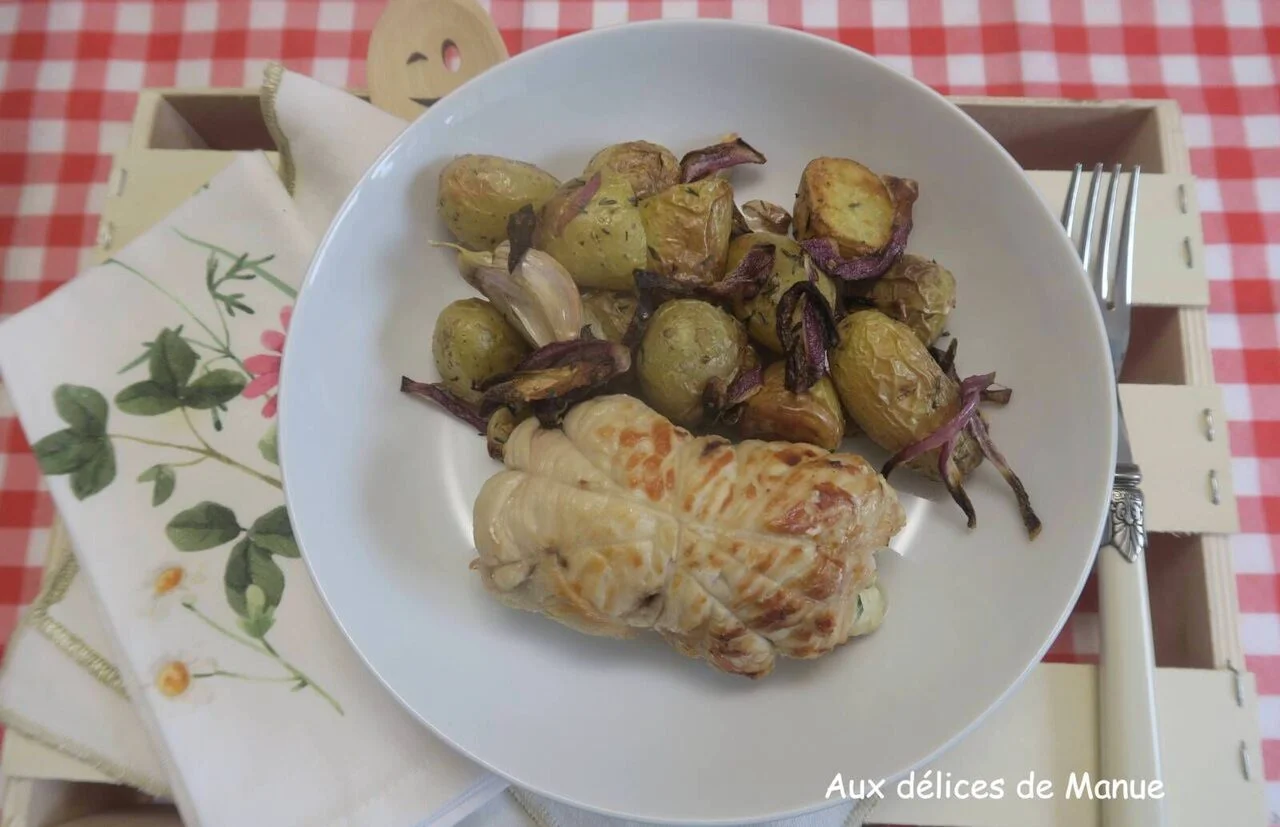 Paupiette de dinde à la ricotta, tomates séchées et fromage