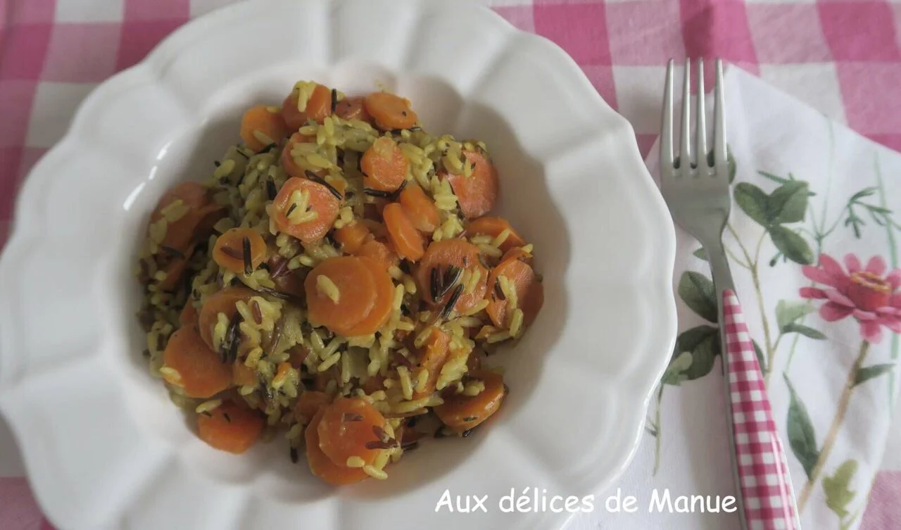 Riz aux carottes et aux épices