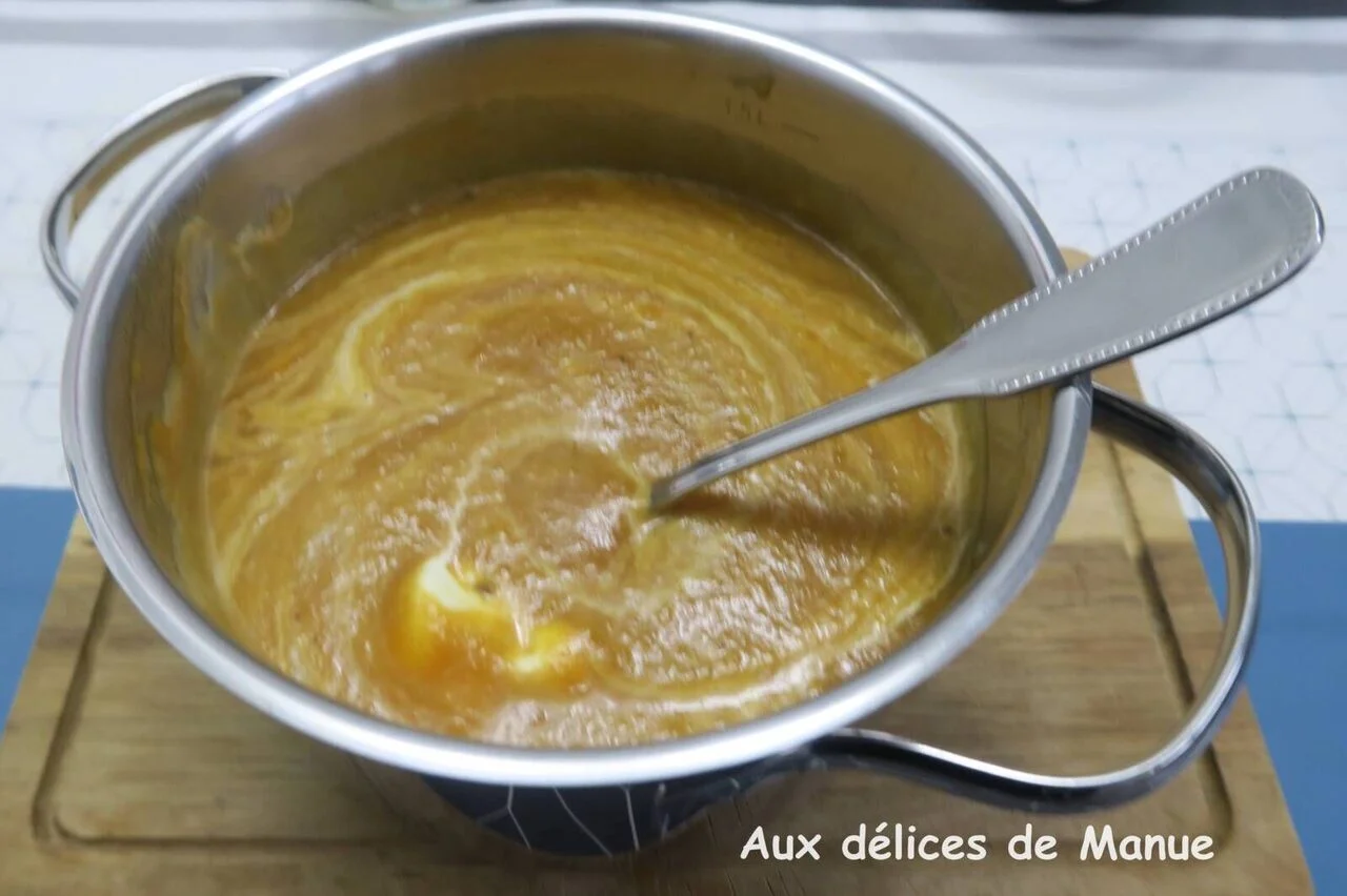 Velouté de châtaignes, patate douce et carottes