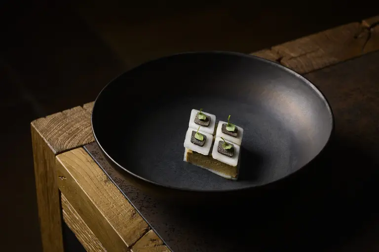 Flan de topinambour et truffe