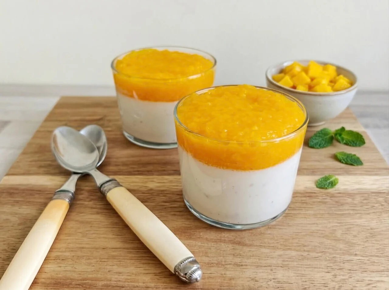 Panna cotta mangue-coco