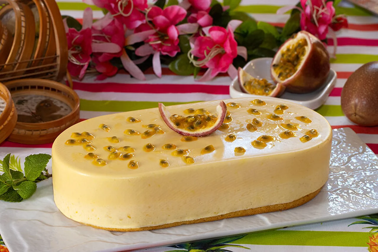 Entremets mangue fruits de la passion