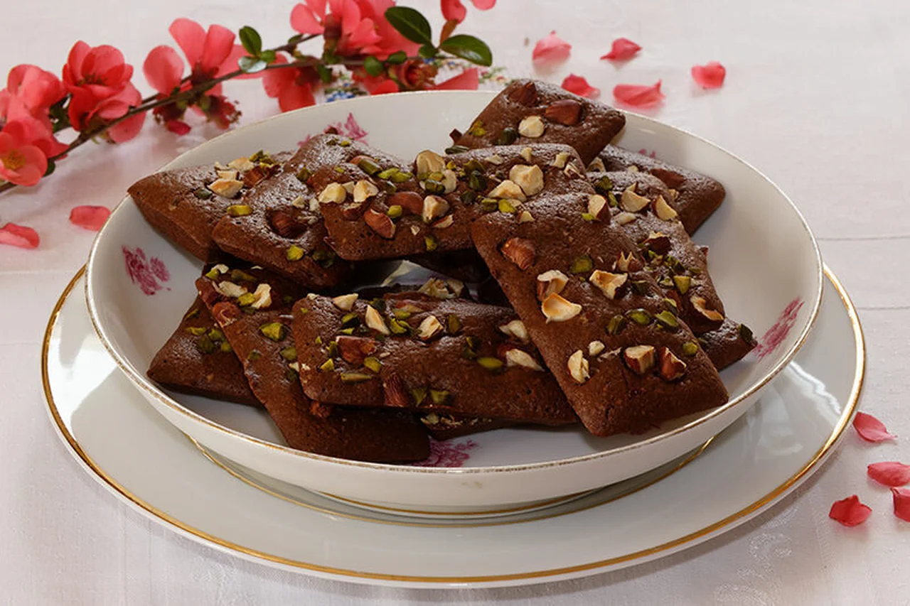 Financiers au chocolat, noisettes et pistaches