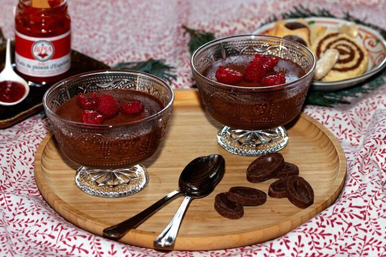 Mousse au chocolat au piment d'Espelette