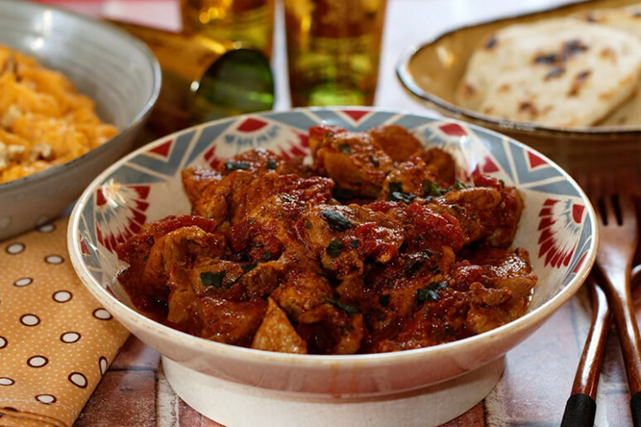 Ragoût de porc aux épices et borani de butternut