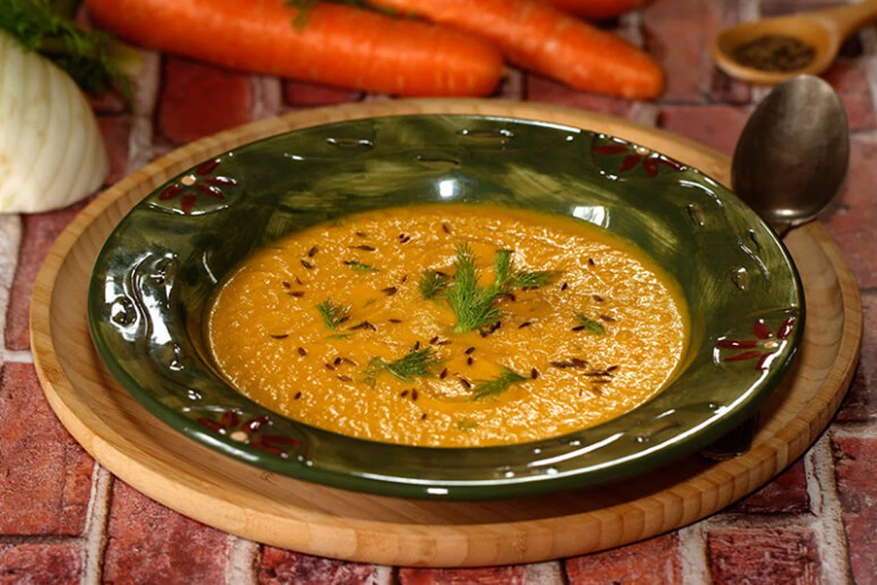 Velouté de fenouil, carottes et orange