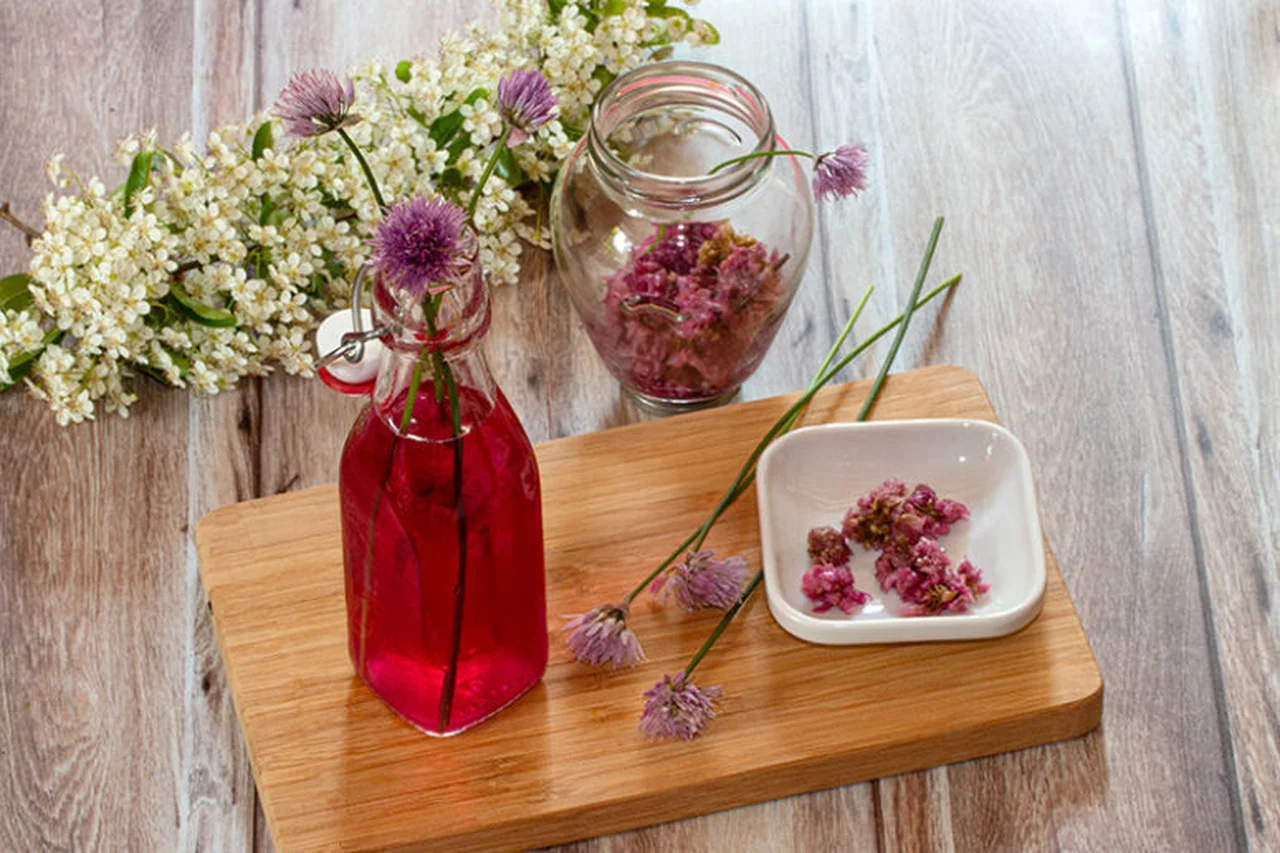 Vinaigre de fleurs de ciboulette