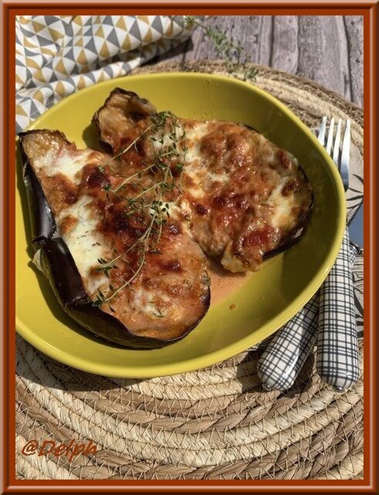 Aubergines farcies façon parmigiana