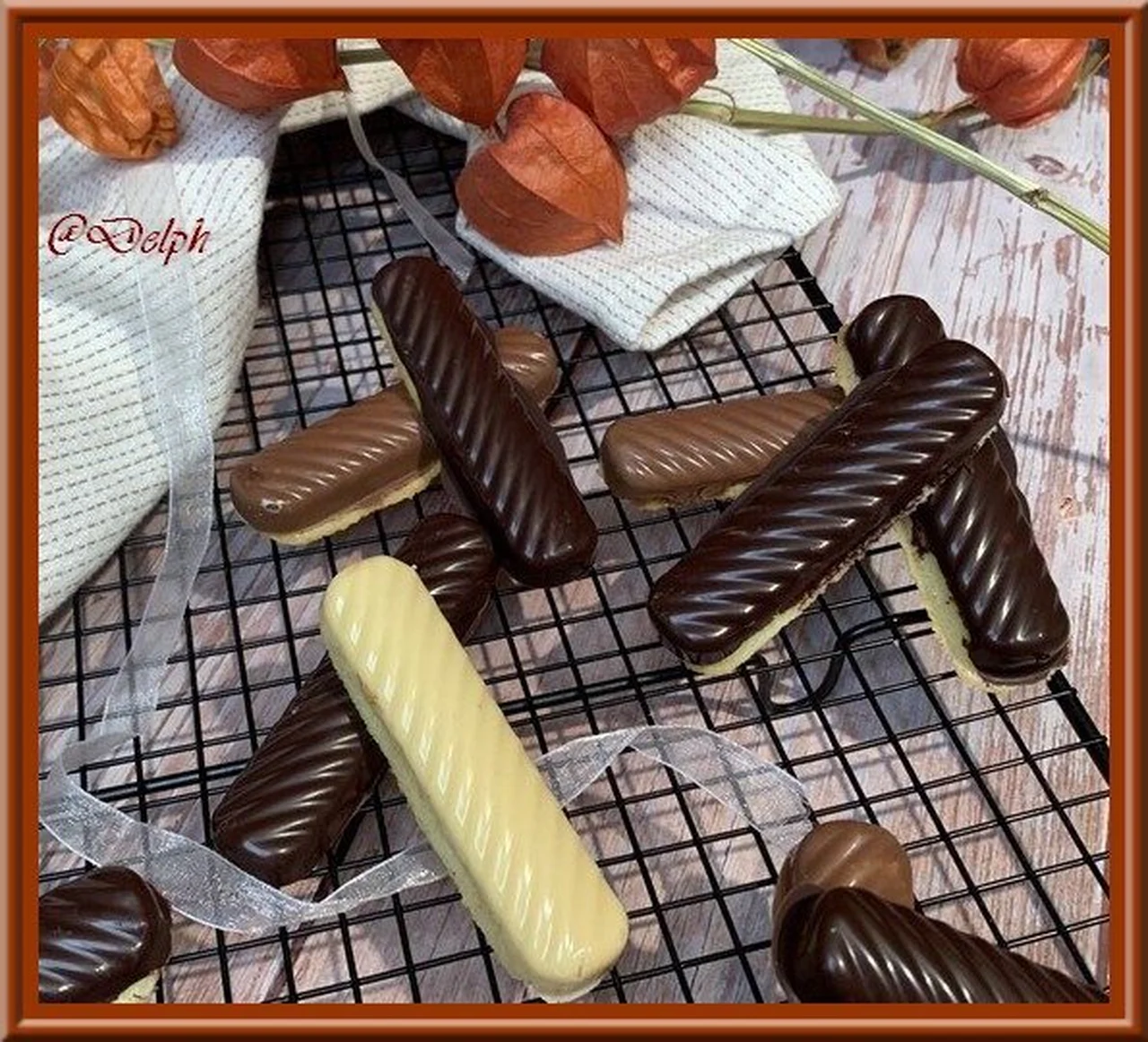 Bouchées aux amandes en coque au chocolat