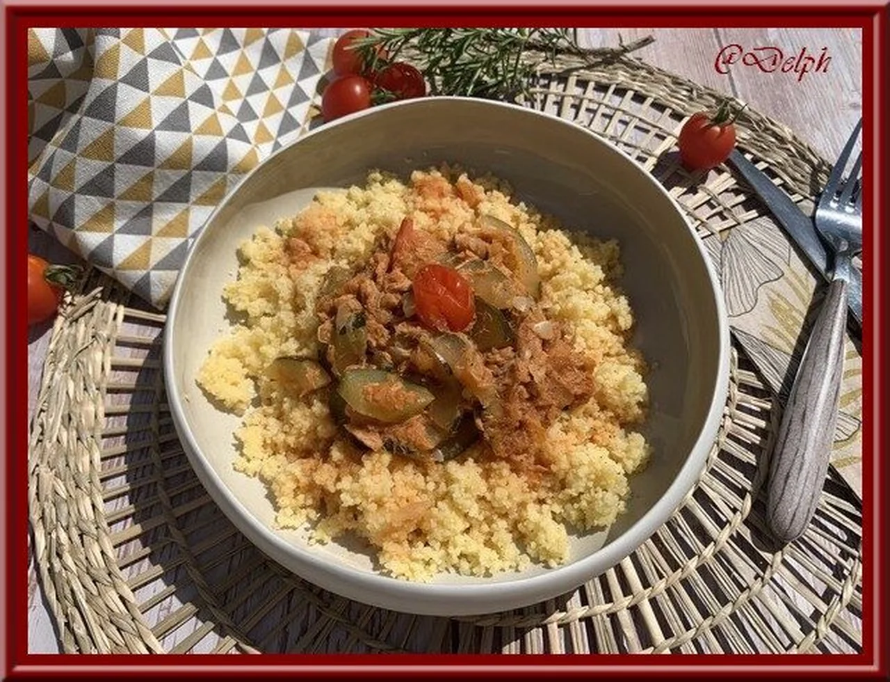 Courgettes au thon et tomates cerise