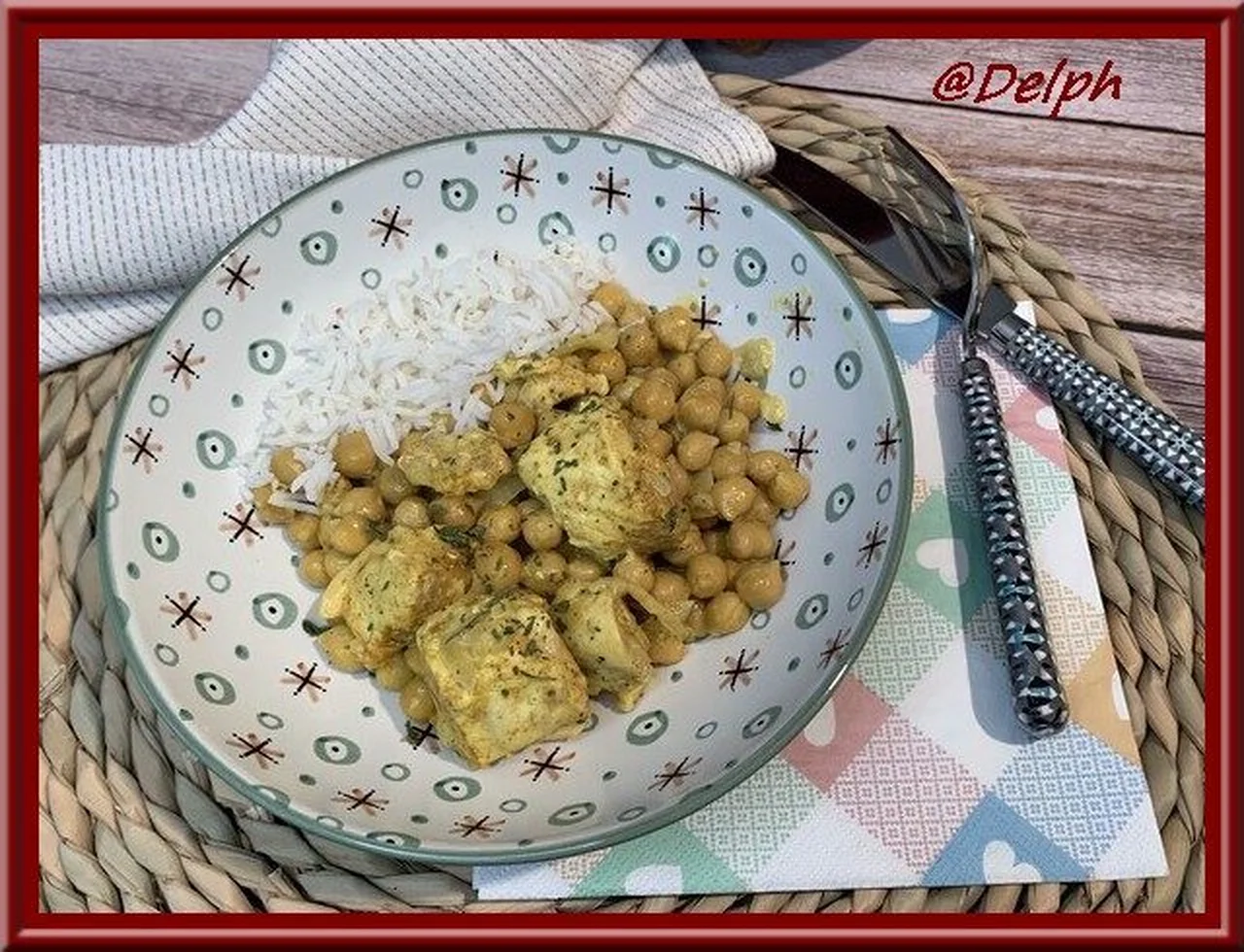 Curry de pois chiche au poulet