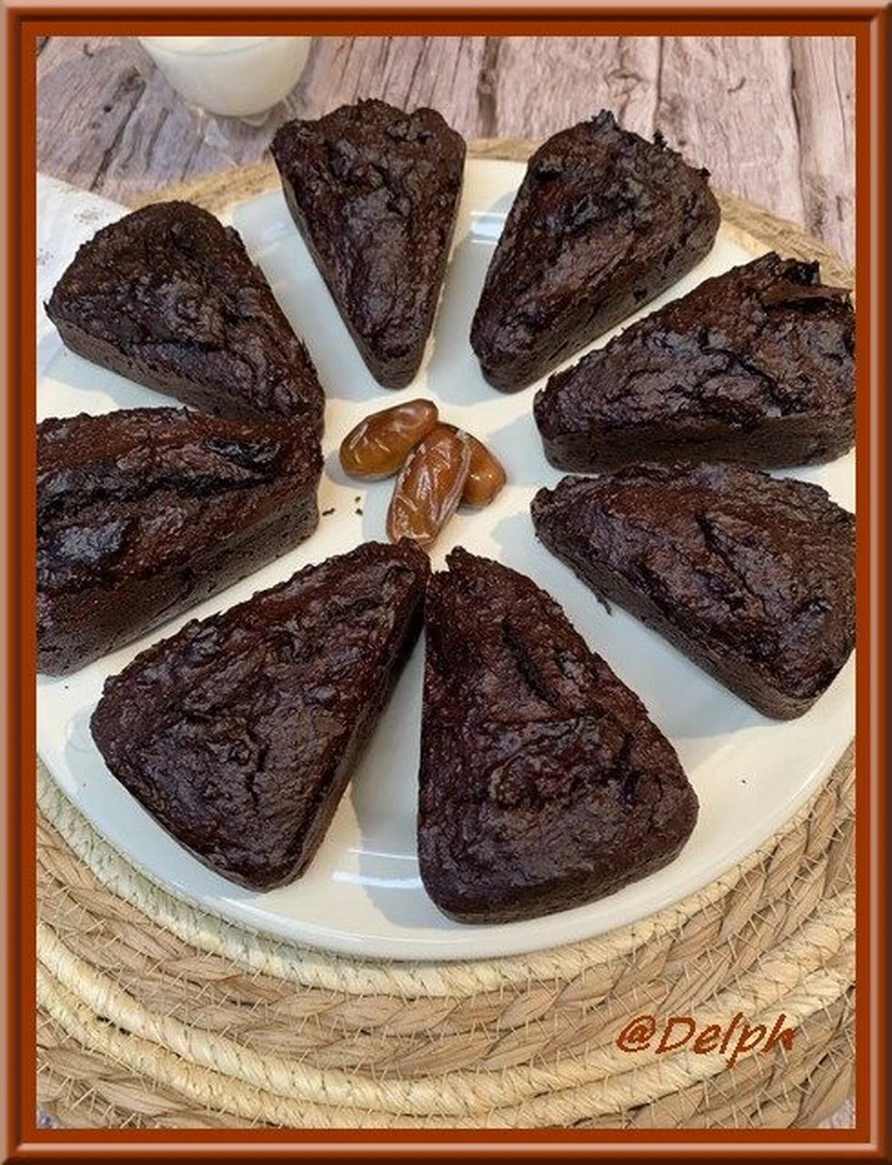 Gâteau aux dattes et chocolat