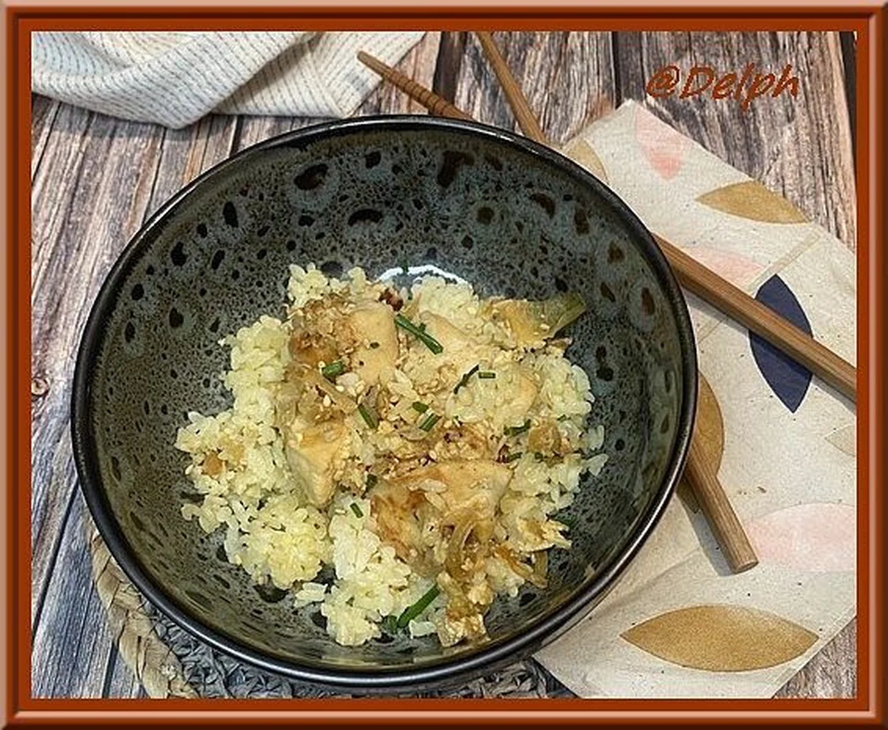 Oyakodon au poulet