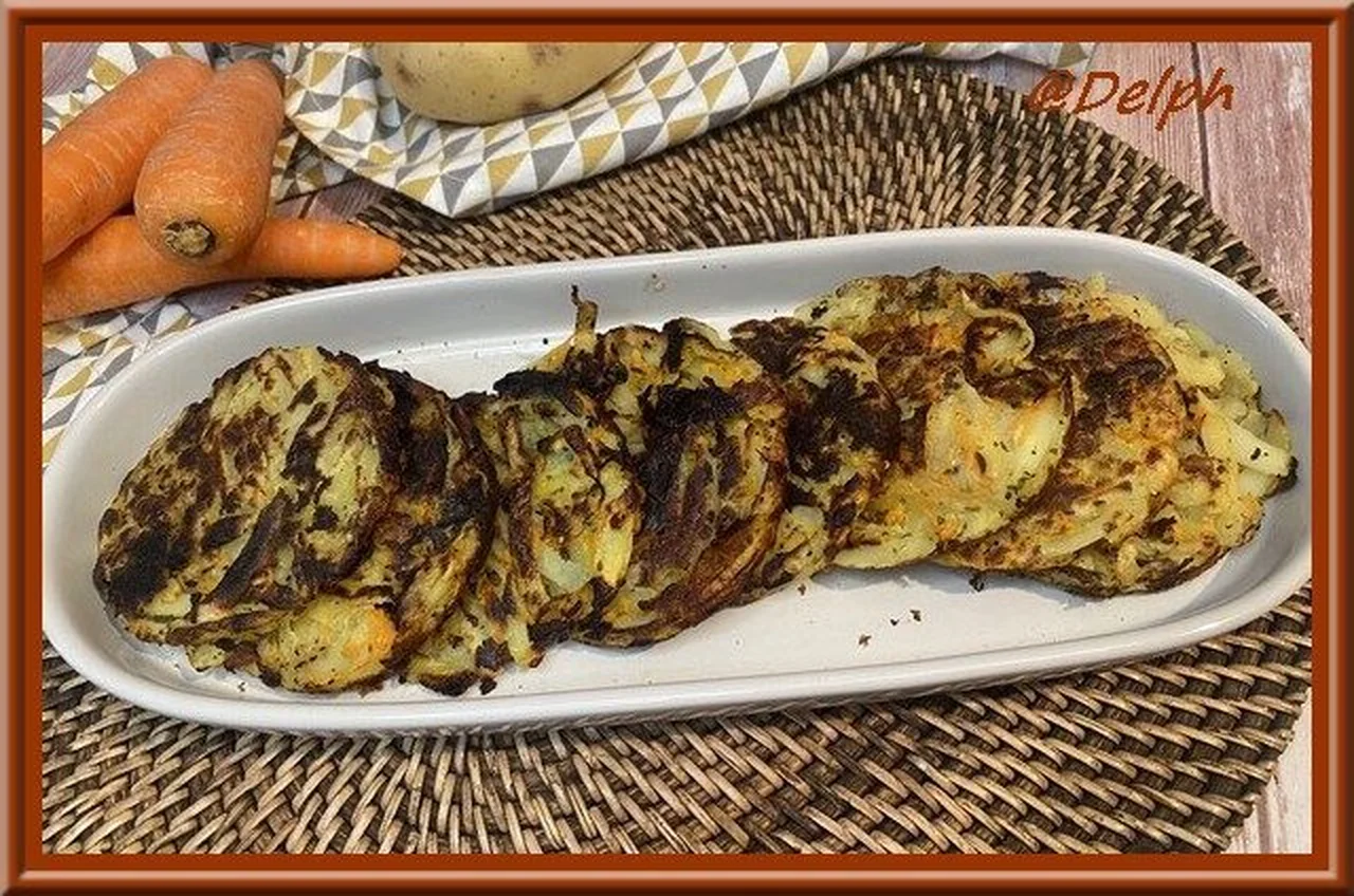 Paillassons de pommes de terre et carotte