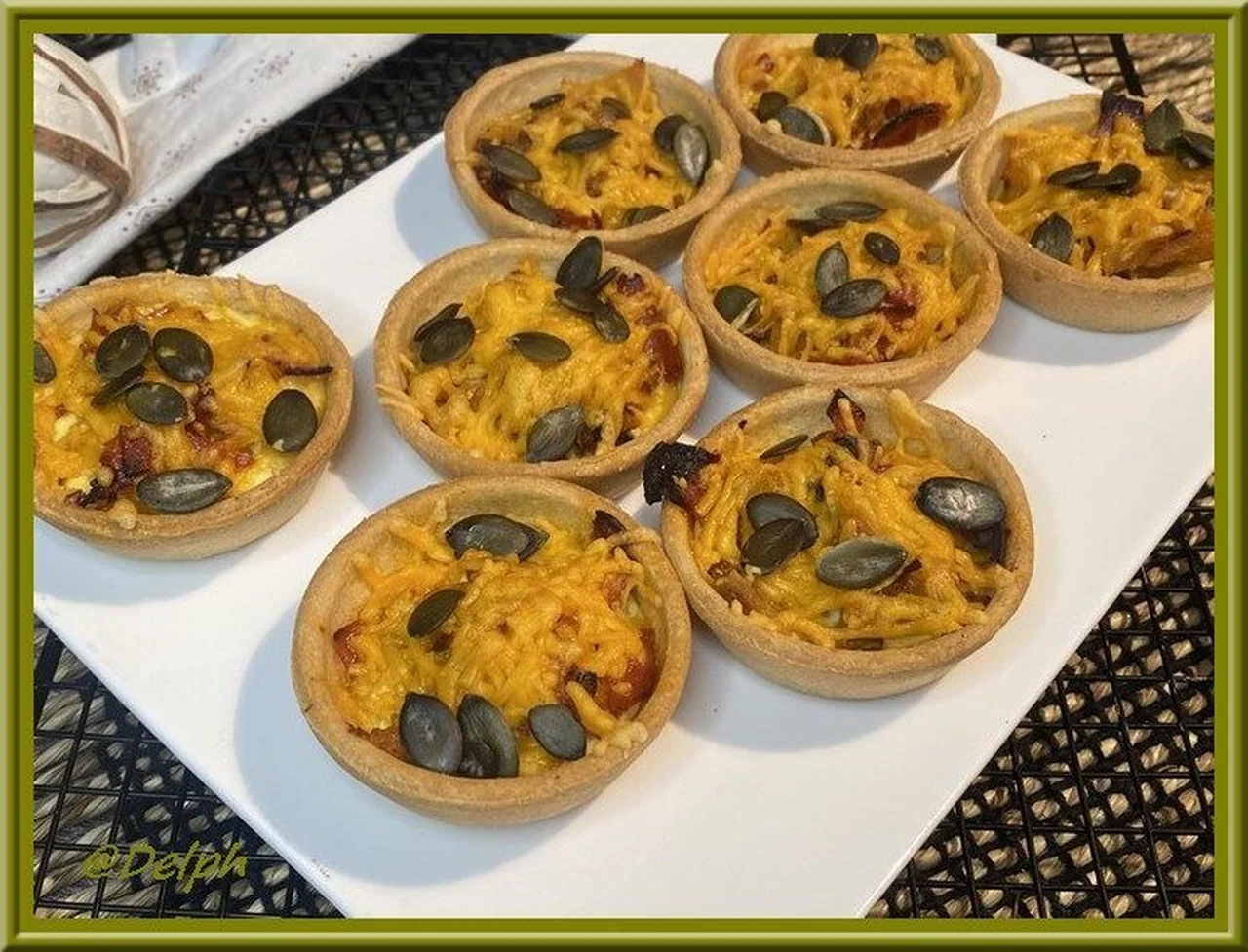 Petites quiches au chorizo et butternut