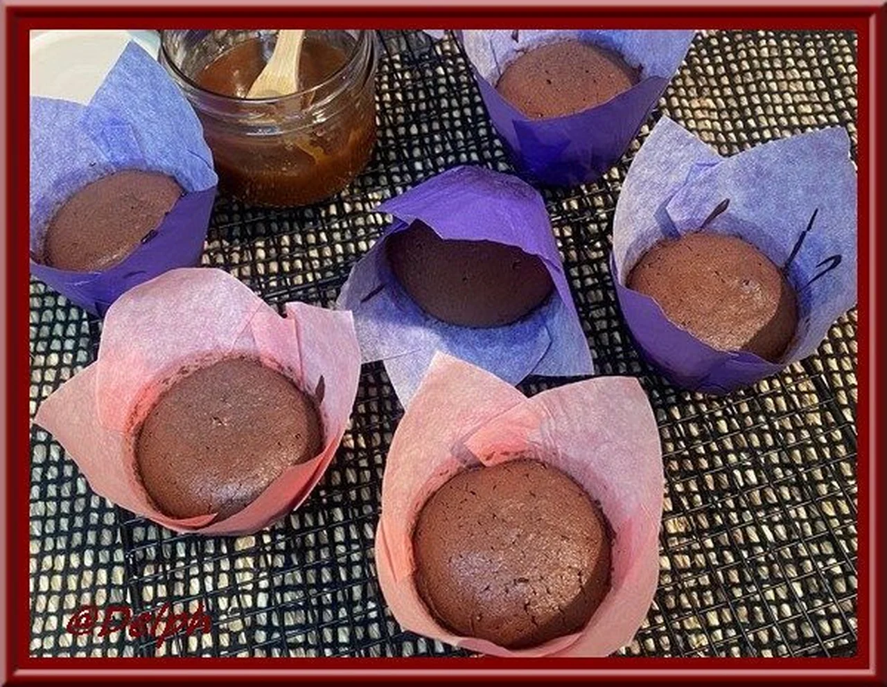 Petits gâteaux chocolat et caramel beurre salé