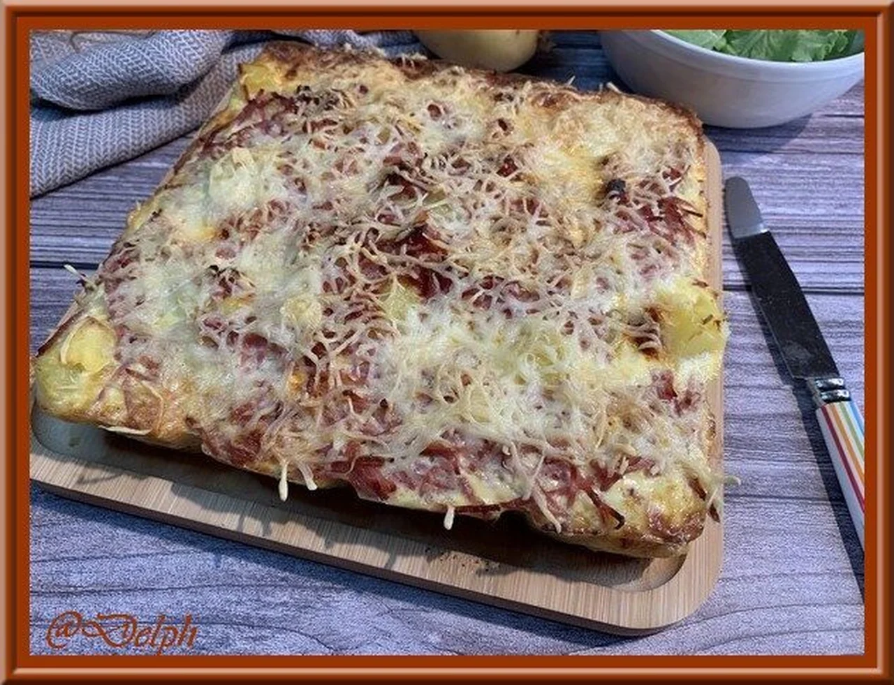 Quiche pommes de terre, lardons et chorizo