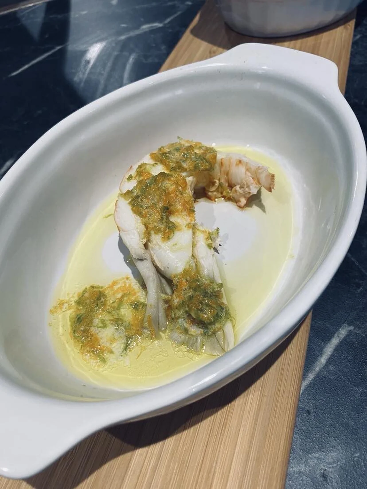 Langouste au beurre d'agrumes