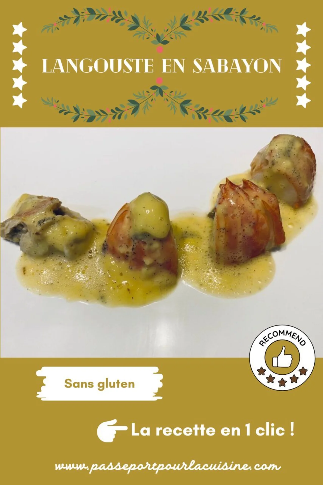 Langouste en sabayon