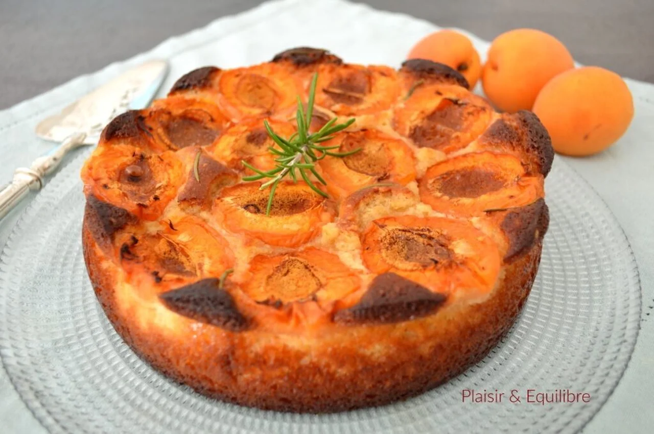Gâteau moelleux abricot, ricotta, amande