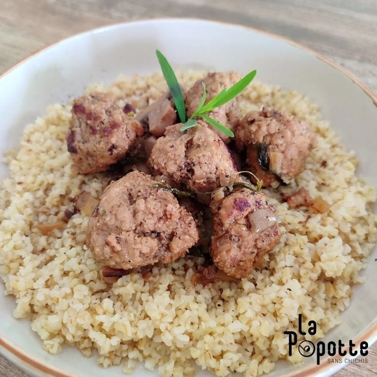 Boulettes de veau aux champignons et citron vert
