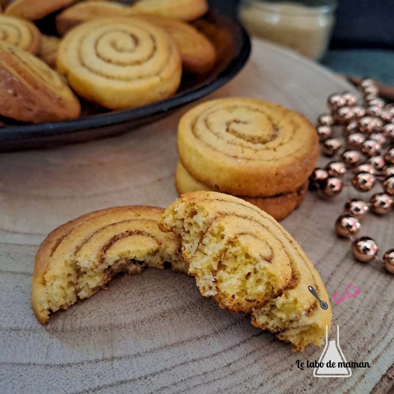 Biscuits roulés à la cannelle