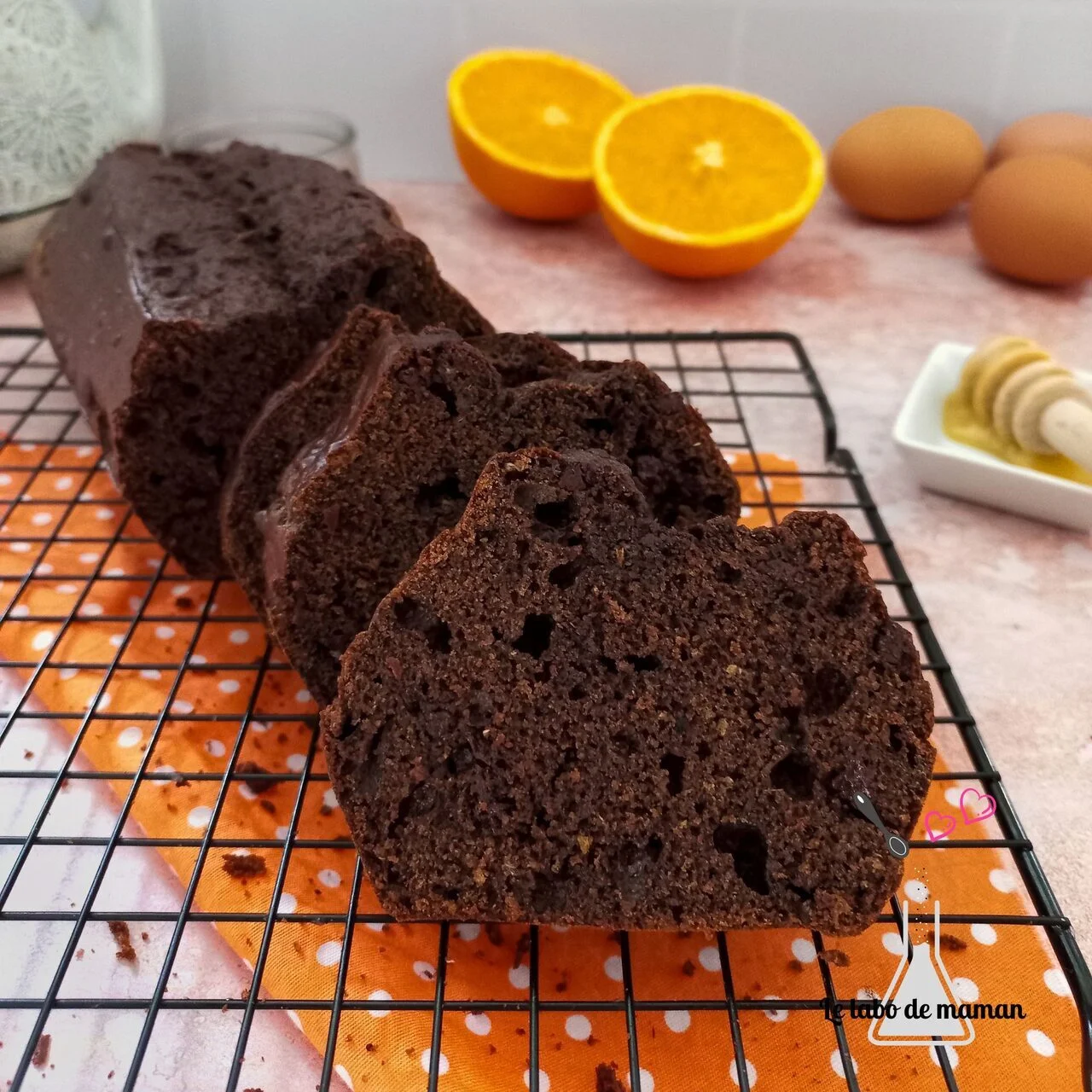 Cake moelleux au chocolat et à l'orange