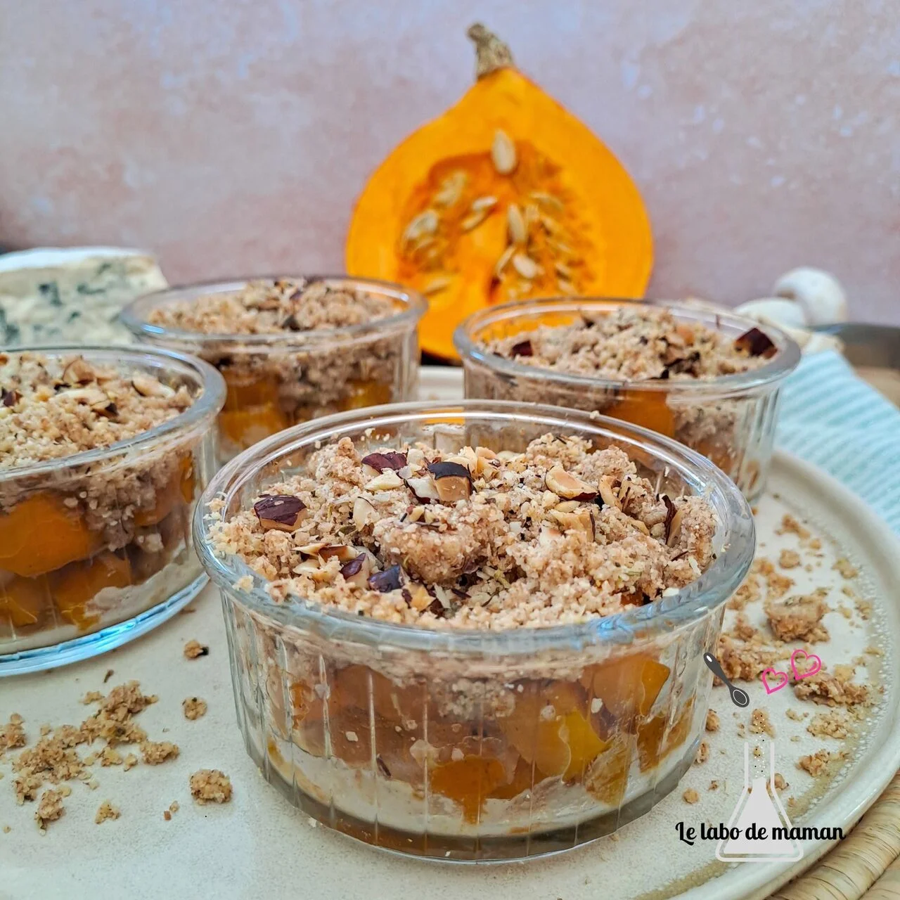 Crumble de courge et pois chiches