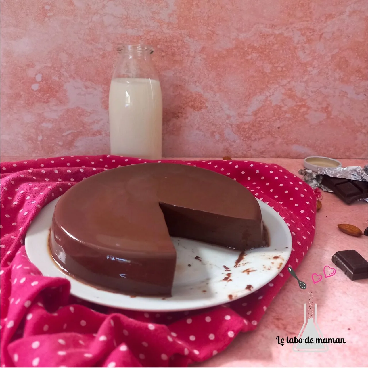 Flanby au chocolat sans oeuf
