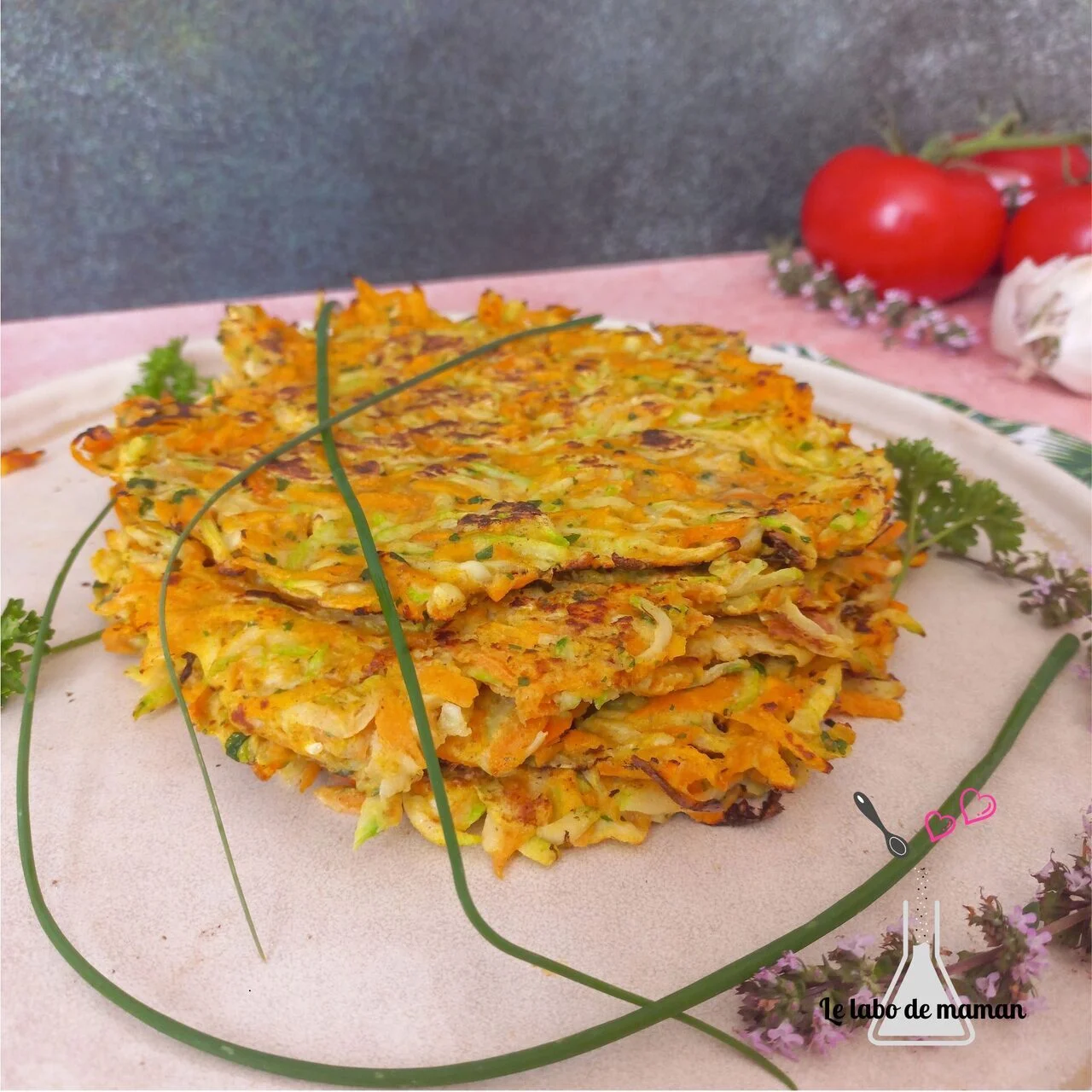Galettes courgette et carotte