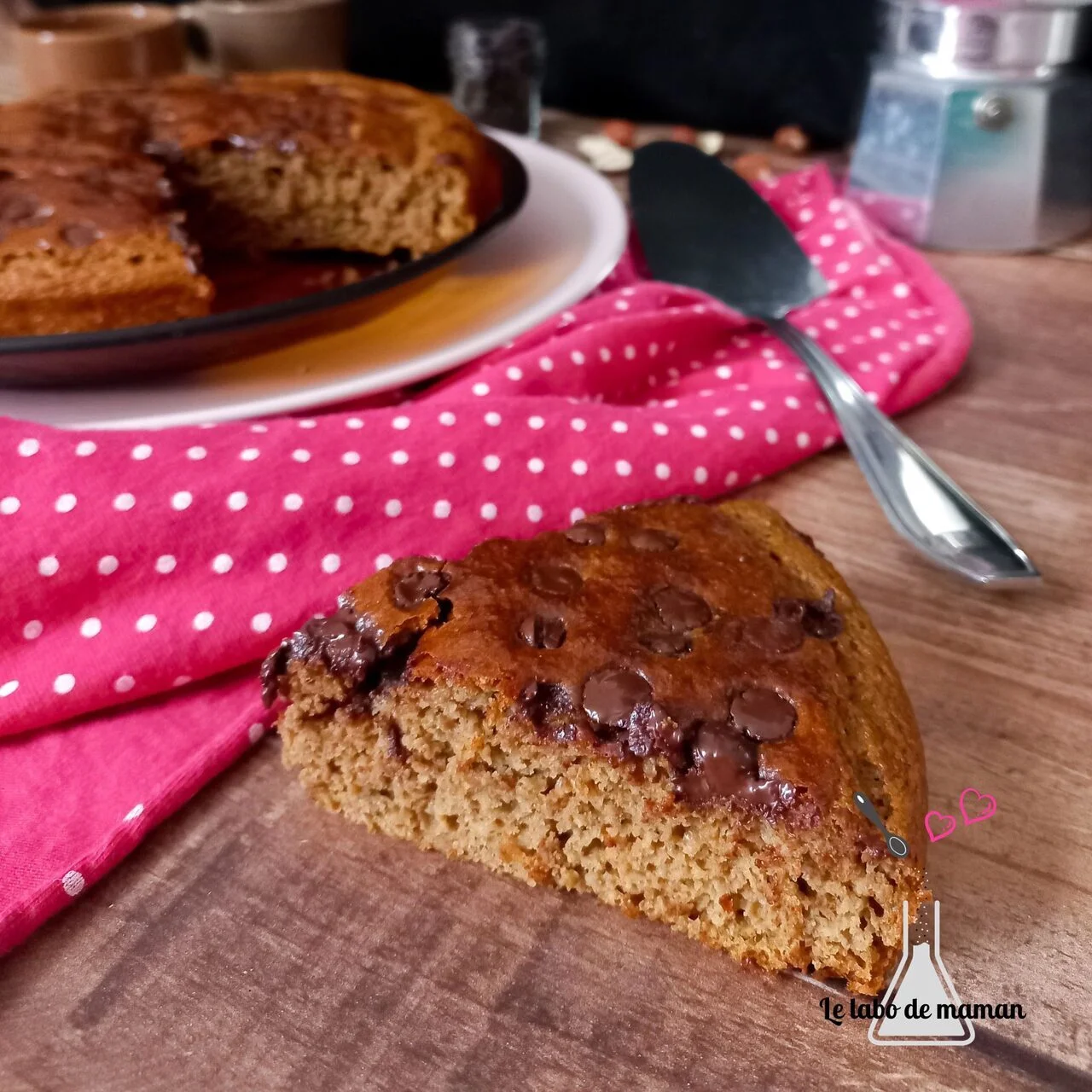 Gâteau au café, noisette et chocolat
