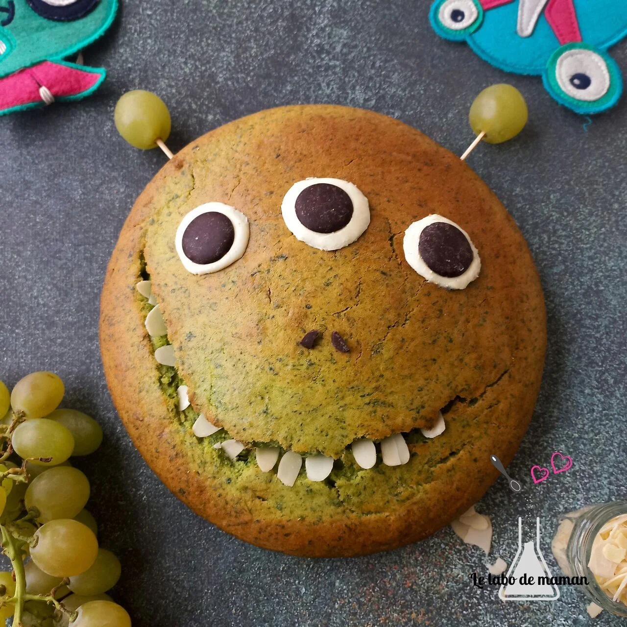 Gâteau monstre rigolo