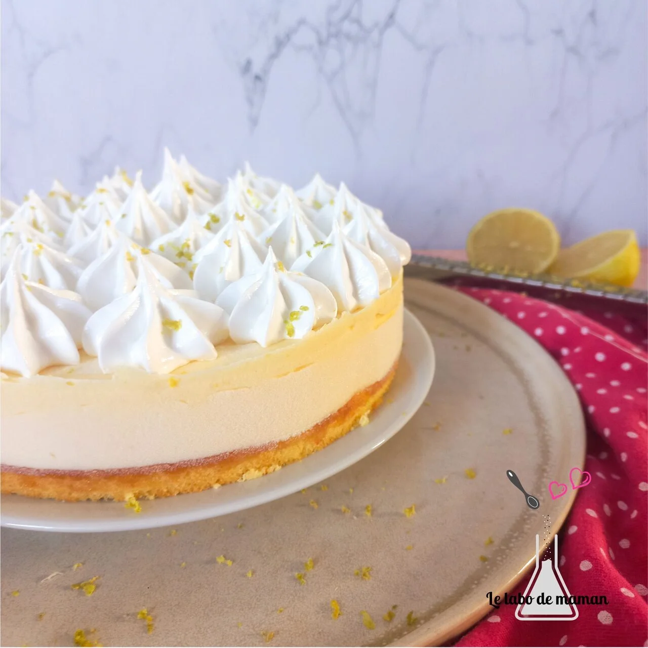 Gâteau nuage au citron meringué