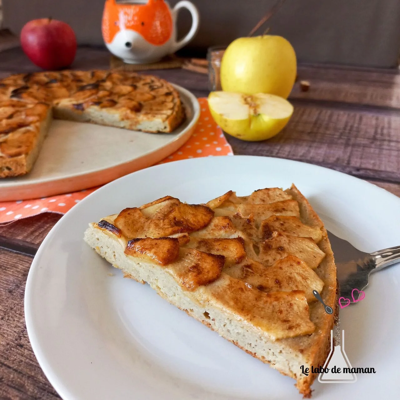 Gâteau-tarte ultra fondant aux pommes