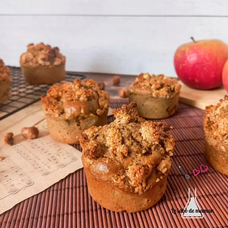 Muffins crumble aux pommes