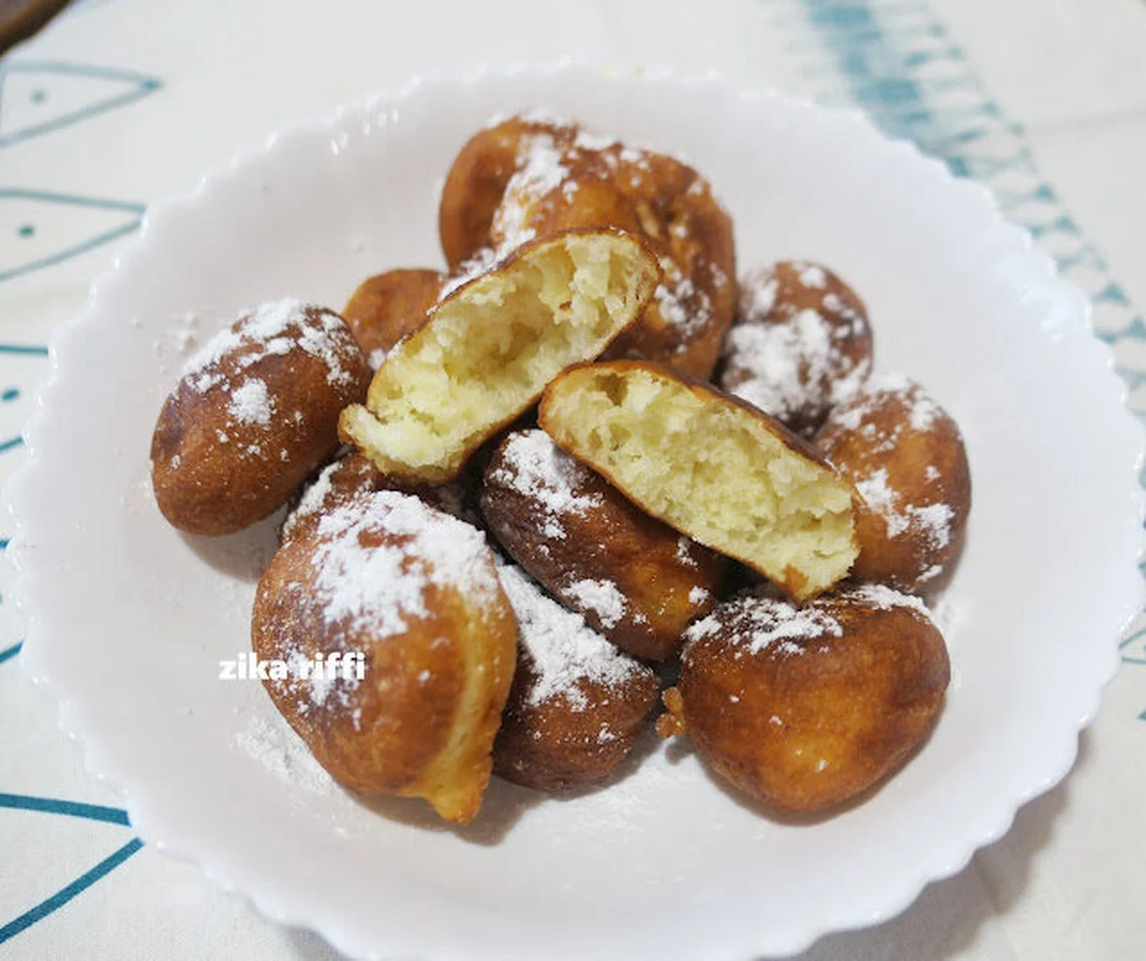 Beignets au fromage blanc et à la crème