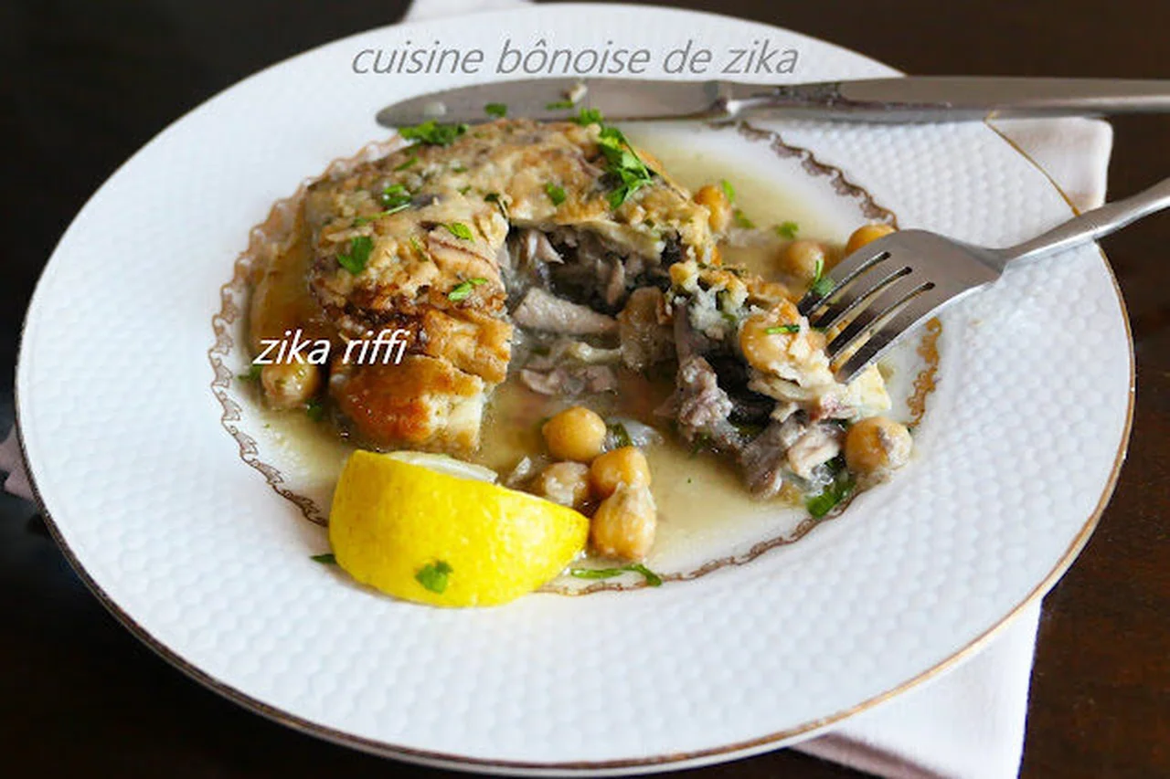 Beignets de panse farcie de tripes en sauce blanche