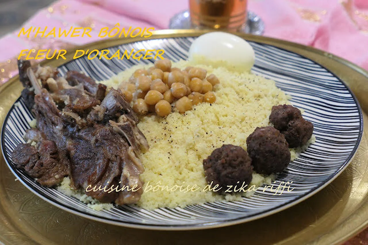 Couscous de fêtes de Annaba à la fleur d'oranger
