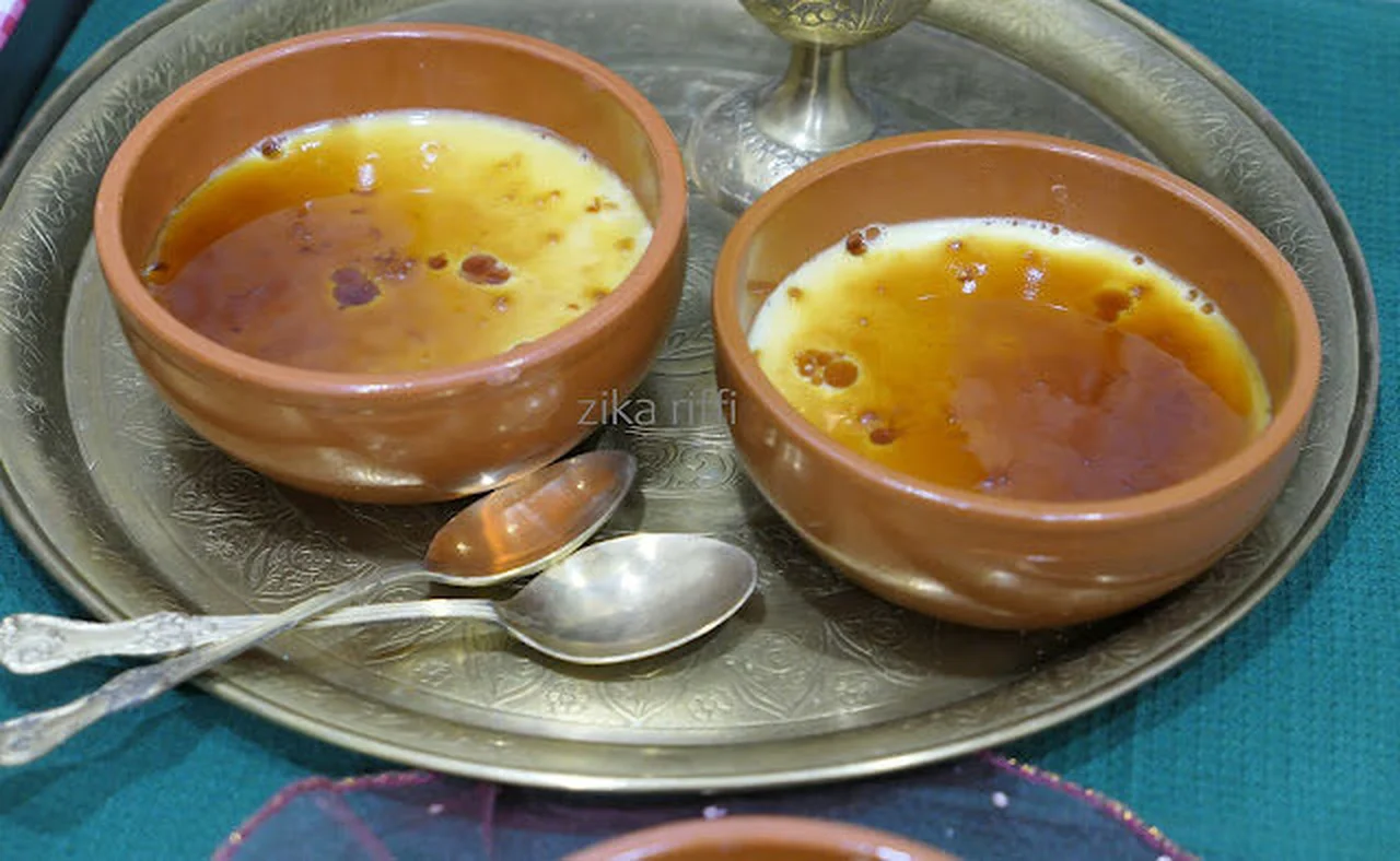 Crème dessert amande caramel