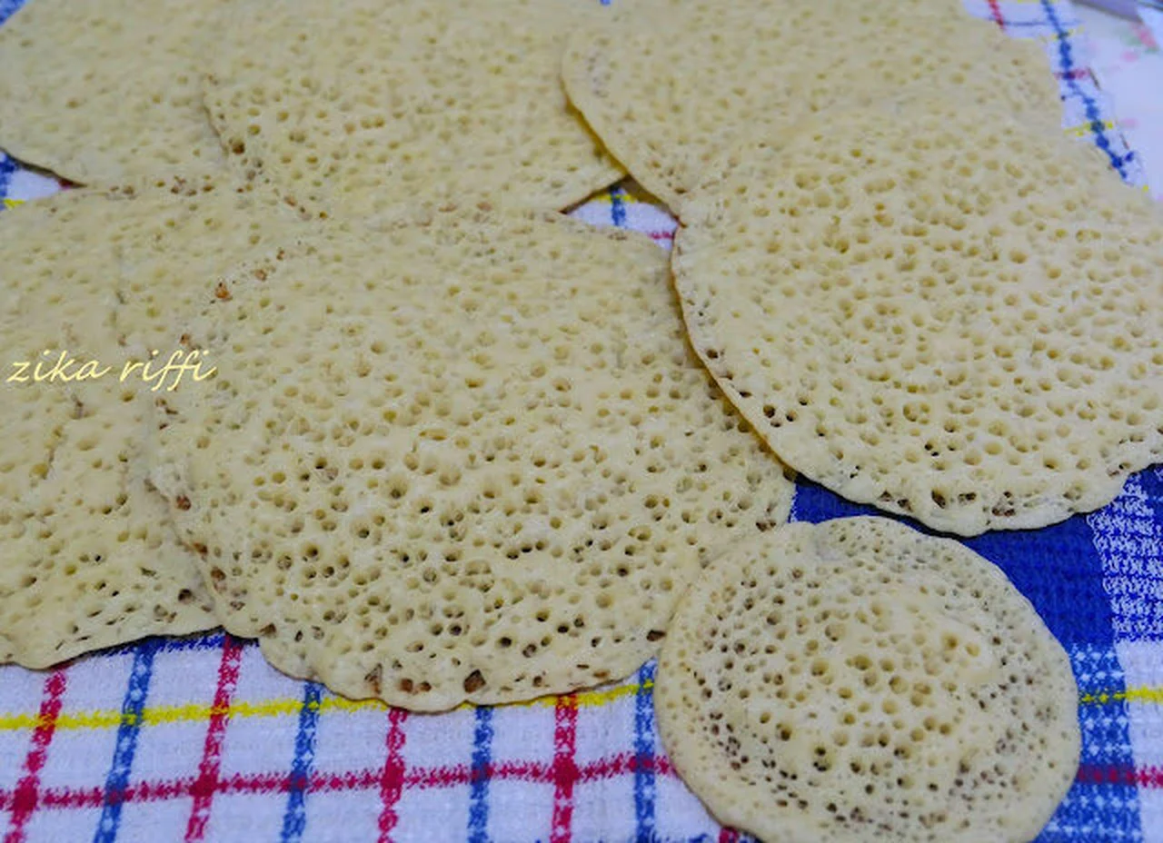 Crêpes mille trous à la semoule