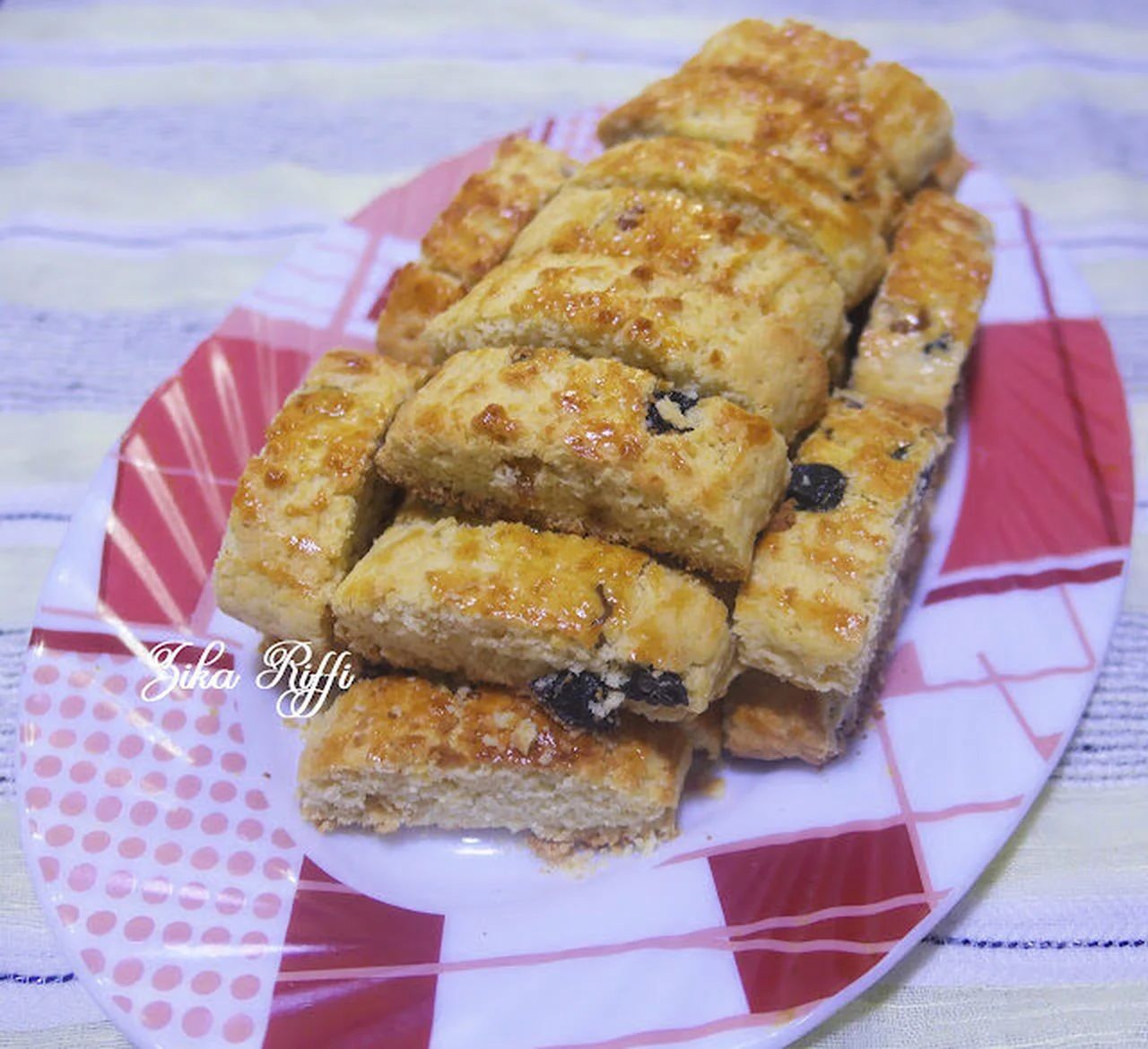 Croquants aux raisins secs, amandes et fleur d'oranger