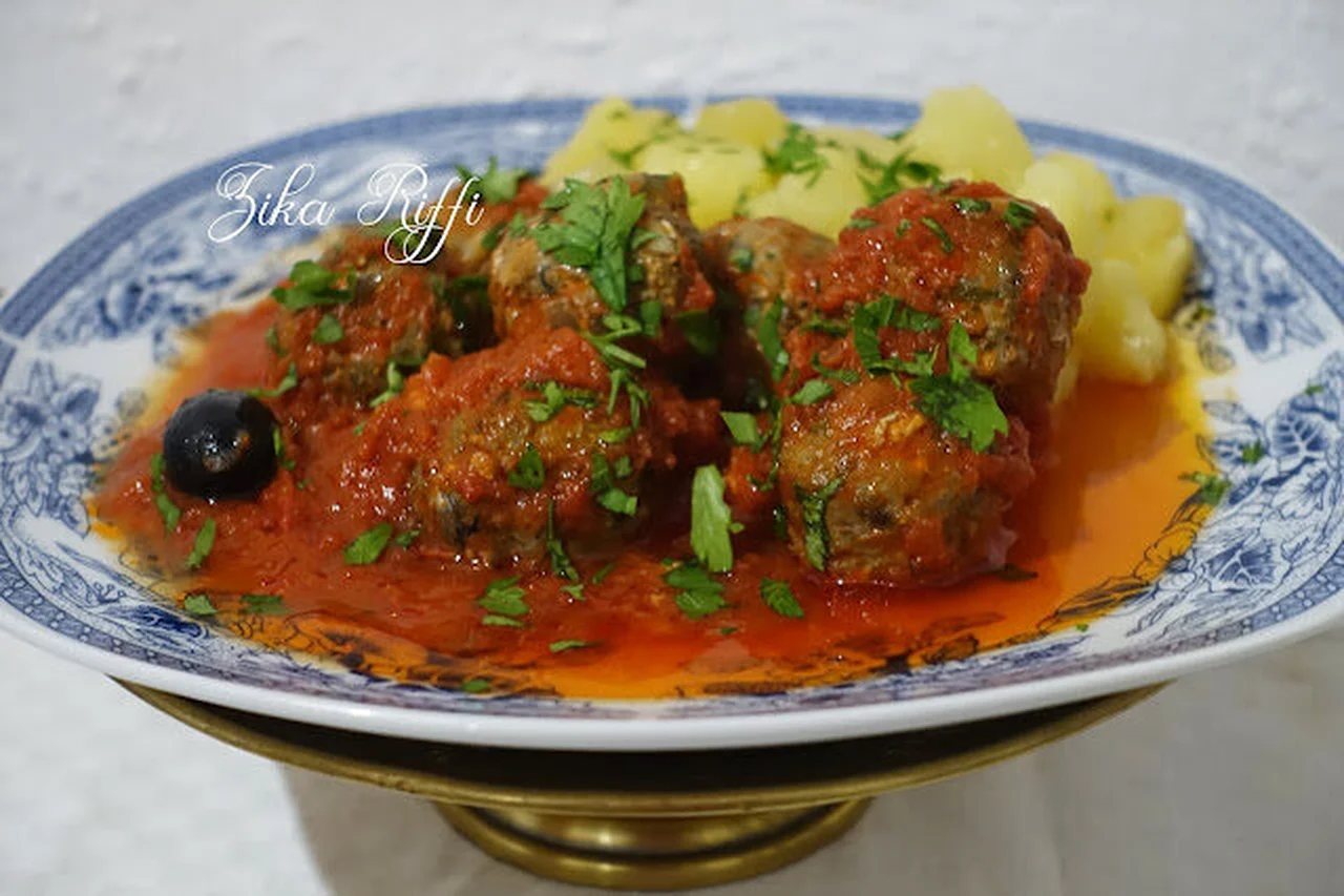 Kefta sardines au boulghour et fondue de tomates